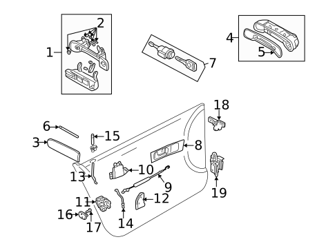 Lock & Hardware for 2002 Audi Allroad Quattro #2