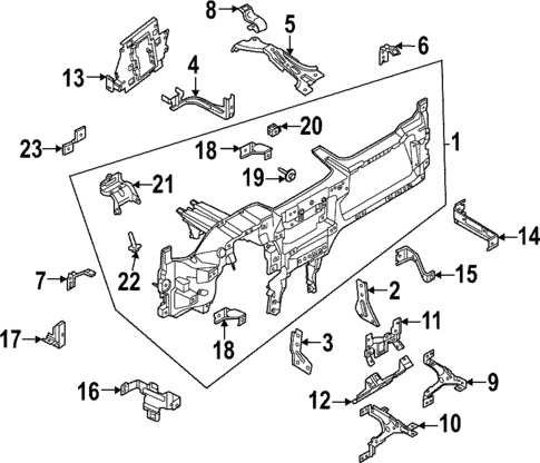 Instrument Panel for 2023 Ford Mustang Mach-E #1