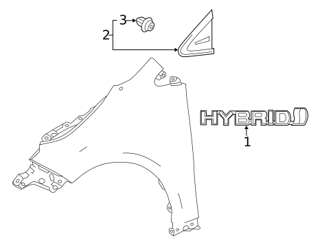 Exterior Trim - Fender for 2020 Toyota Corolla #1