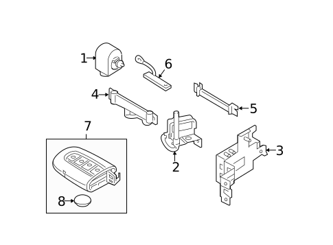 Keyless Entry Components for 2011 Hyundai Sonata #0