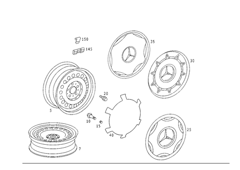 Wheels for 2000 Mercedes-Benz C43 AMG #0