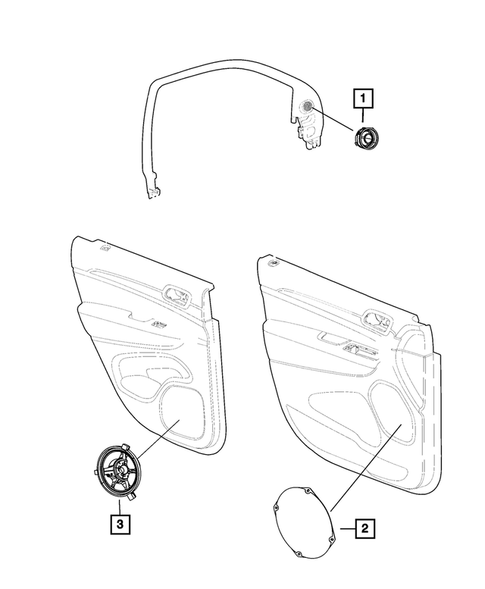 Radio, Antenna, Speakers, DVD, and Video systems for 2013 Dodge Durango #3