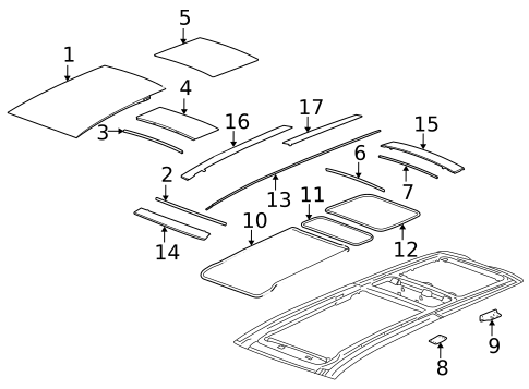 Sunroof for 2004 Cadillac SRX #2