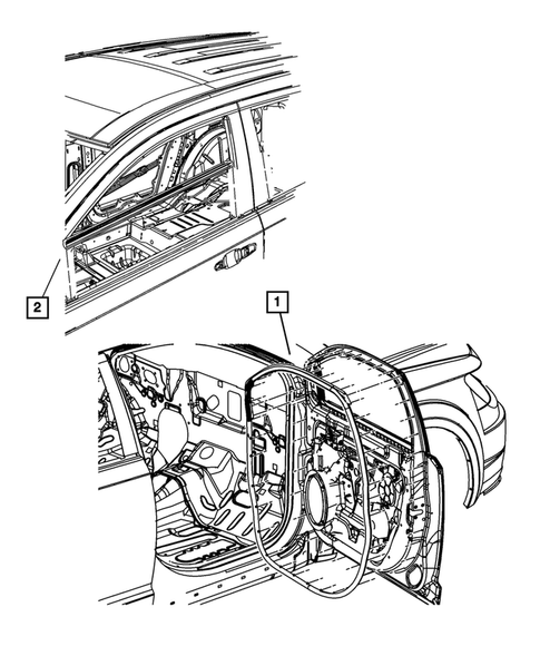Weatherstrips and Seals for 2009 Dodge Journey #0