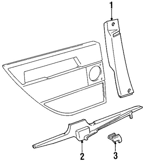 Interior Trim - Pillars for 1995 Volvo 960 #0