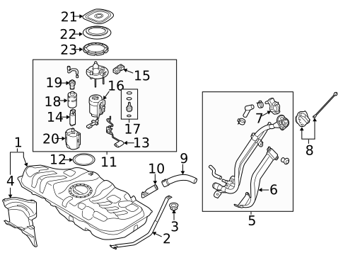 Fuel System Components for 2017 Kia Forte5 #1