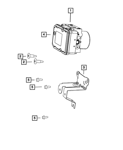 Hydraulic Control Unit, Brake Tubes and Hoses for 2020 Jeep Cherokee #2
