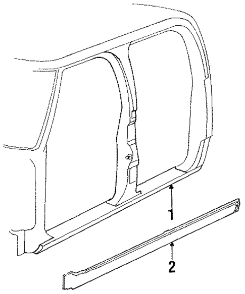 Center Pillar & Rocker for 1985 Dodge W150 #1