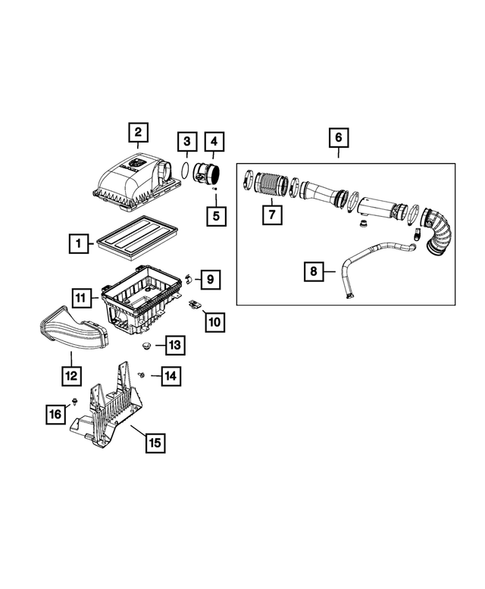 Air Cleaner for 2015 Ram 1500 #0