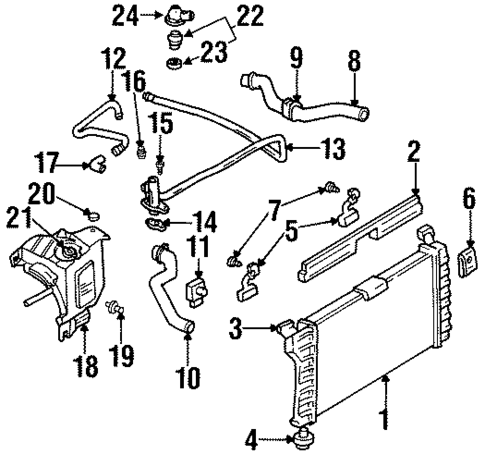 Radiator & Components for 1997 Chevrolet Monte Carlo #0