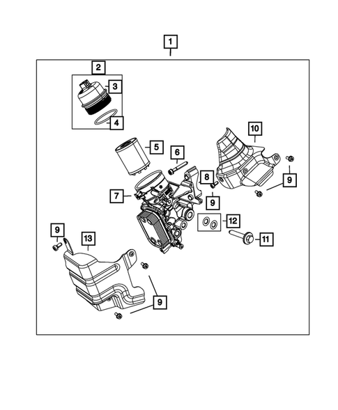 Engine Oiling, Oil Pan and Indicator (Dipstick) for 2016 Fiat 500X #2