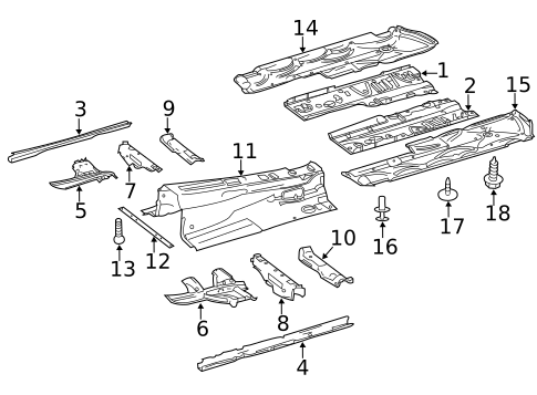 Floor & Rails for 2013 Mercedes-Benz E 350 #1