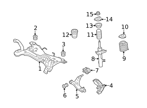 Suspension Components for 2007 Volvo S40 #1