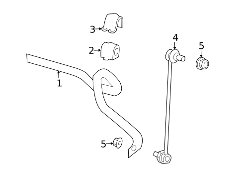 Stabilizer Bar & Components for 2008 Saab 9-3 #0