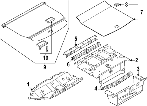 Interior Trim - Rear Body for 2025 Audi Q6 e-tron #0