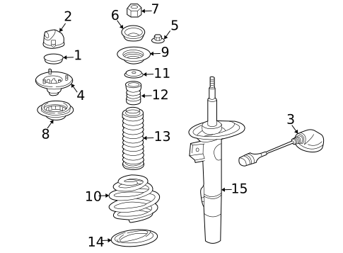 Struts & Components for 2006 BMW 760Li #0