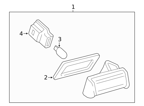 License Lamps for 2003 Toyota Camry #0