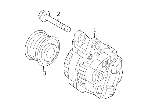 Alternator for 2009 Hyundai Sonata #1