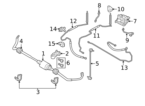 Stabilizer Bar & Components for 2016 BMW 650i Gran Coupe #0