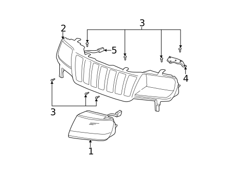 Headlamp Components for 2002 Jeep Grand Cherokee #0