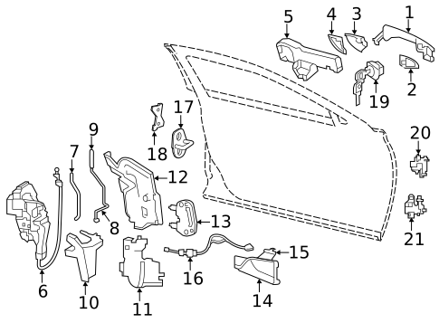 Lock & Hardware for 2019 INFINITI QX30 #0