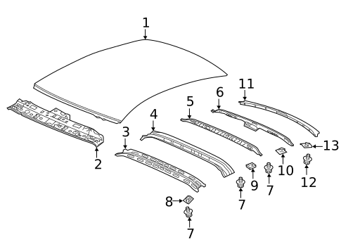 Roof & Components for 2021 Honda Accord #0
