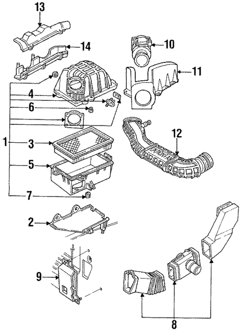 Air Inlet for 1992 Ford Explorer #0