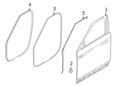 Door & Components for 2022 Land Rover Range Rover Velar #1