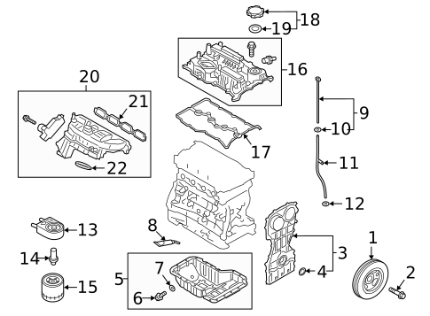 Engine Parts for 2020 Kia Stinger #0