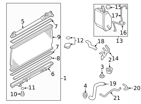 Radiator & Components for 2008 Nissan 350Z #1