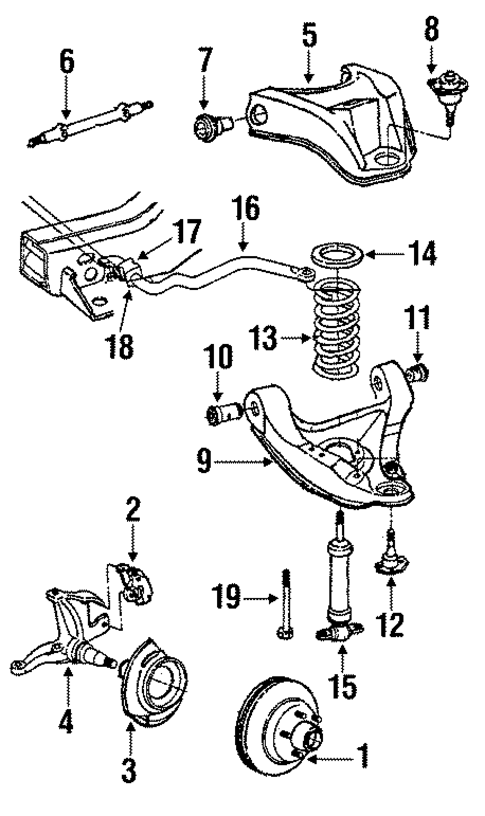 Front Brakes for 1986 GMC Jimmy S15 #1