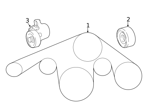 Belts & Pulleys for 2023 Lexus LS500 #0