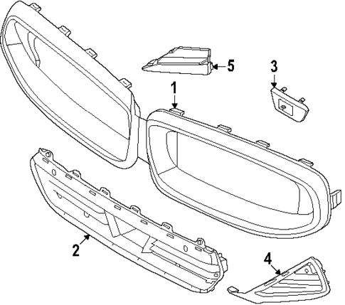 Grille & Components for 2024 BMW M240i #0