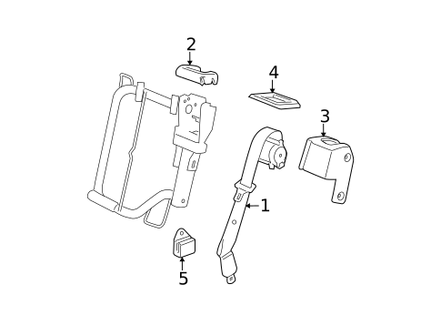 Rear Seat Belts for 2007 Chevrolet Suburban 1500 #2
