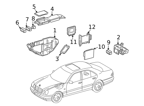 Electrical Components for 2001 Mercedes-Benz E55 AMG #1