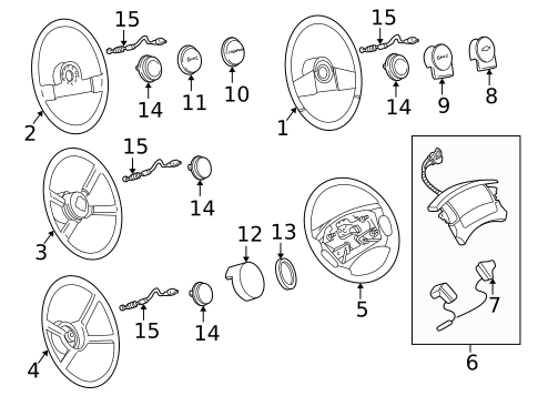 Steering Wheel & Trim for 1994 GMC Safari #0