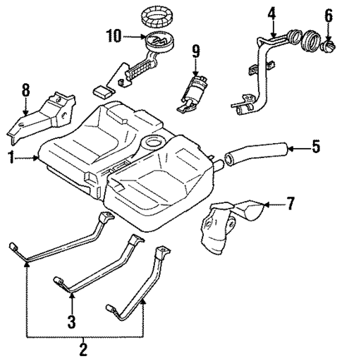 Fuel System Components for 1991 INFINITI G20 #0