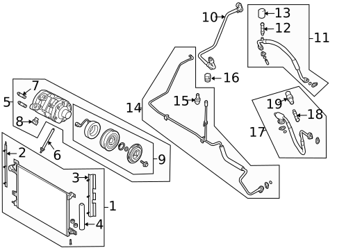 A/C Accumulator/Receiver Drier for 2010 Ford Mustang #0
