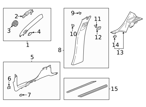 Interior Trim - Pillars for 2022 Chevrolet Bolt EUV #0