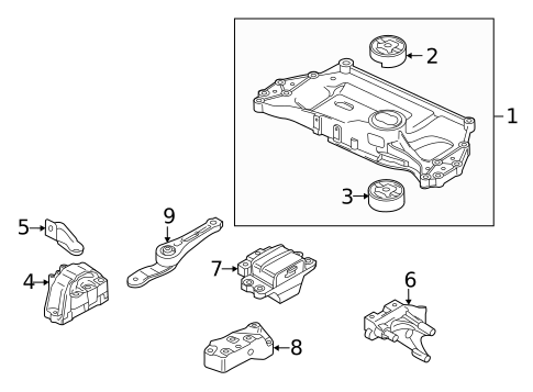 Engine & Trans Mounting for 2012 Volkswagen Jetta #2