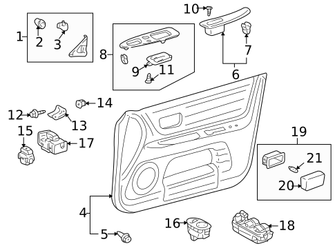 Door for 2001 Lexus IS300 #1