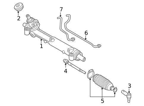 Steering Gear & Linkage for 2005 Saab 9-5 #0