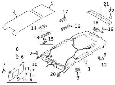 Interior Trim - Roof for 2023 Subaru Ascent #0