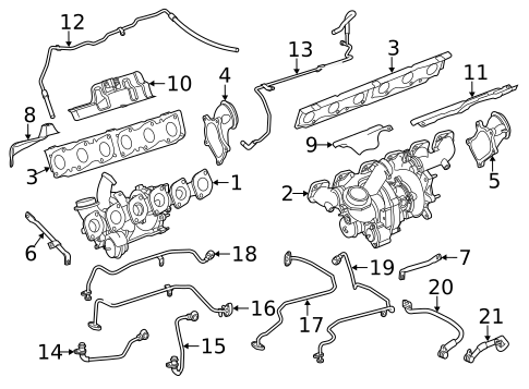 Turbocharger & Components for 2012 Mercedes-Benz CL 600 #0