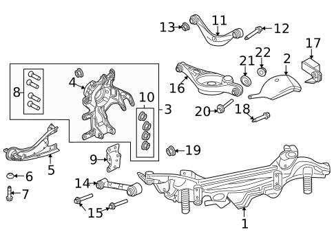 Rear Suspension for 2009 Ford Fusion #2
