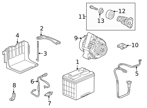 Battery for 1999 Honda Accord #0