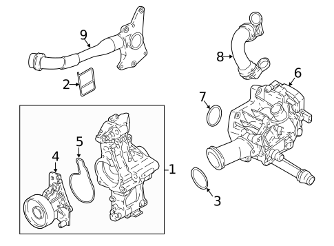 Water Pump for 2019 BMW X3 #0