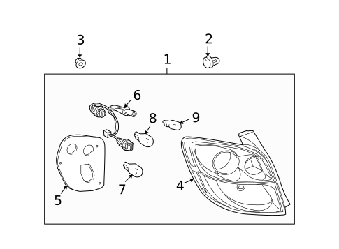 Bulbs - Chassis for 2009 Toyota Matrix #1