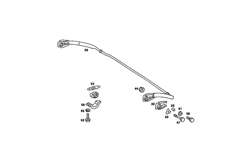Torsion Bar, Rear for 1988 Mercedes-Benz 560SL #0