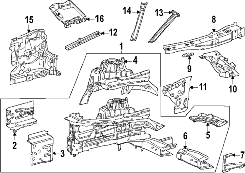 Structural Components & Rails for 2025 Mercedes-Benz GLC350e #0